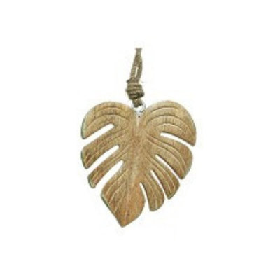 Monstera blad hout