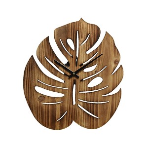 Klok monstera hout