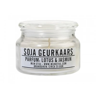 Mijn Stijl - Geurkaars Lotus & jasmijn soja-basis
