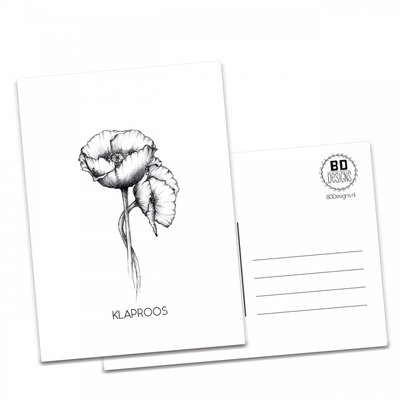 BDdesigns - Kaart Klaproos