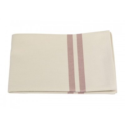 Mijn Stijl - Theedoek Ecru & oud roze