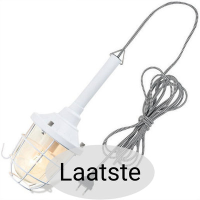 It's About RoMi - Hang-/ looplamp ijzer/glas Leeds mat wit