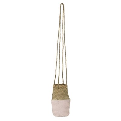 Bloomingville - Hangpot Zeegras roze