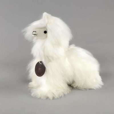 Inkari - Alpaca zachte knuffel Suri ivoor Small
