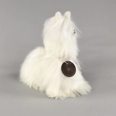 Inkari - Alpaca zachte knuffel Suri ivoor Small