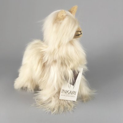 Inkari - Alpaca zachte knuffel Suri sahara Small