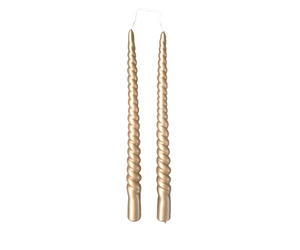 Rustik Lys - Dinerkaars Swirl Goud - Rustik Lys - Dinerkaars Swirl Goud -
